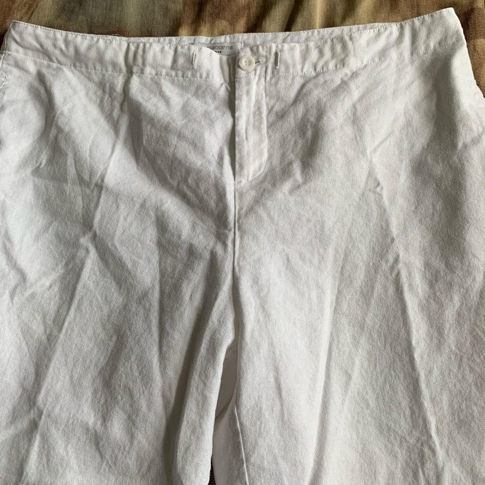 White Linen Liz Claiborne Pants